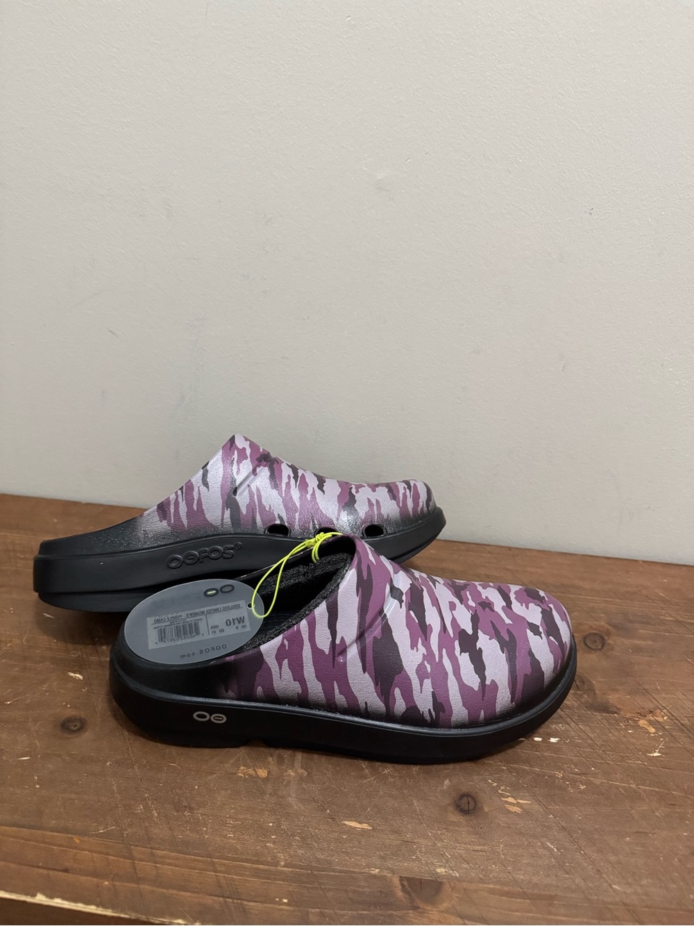 OOFOS Purple Camo Slip-On Comfort Mules Womens Size 10 - Picture 5 of 5